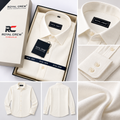 Royal Crew Men's Classic White Full-Sleeve Shirt