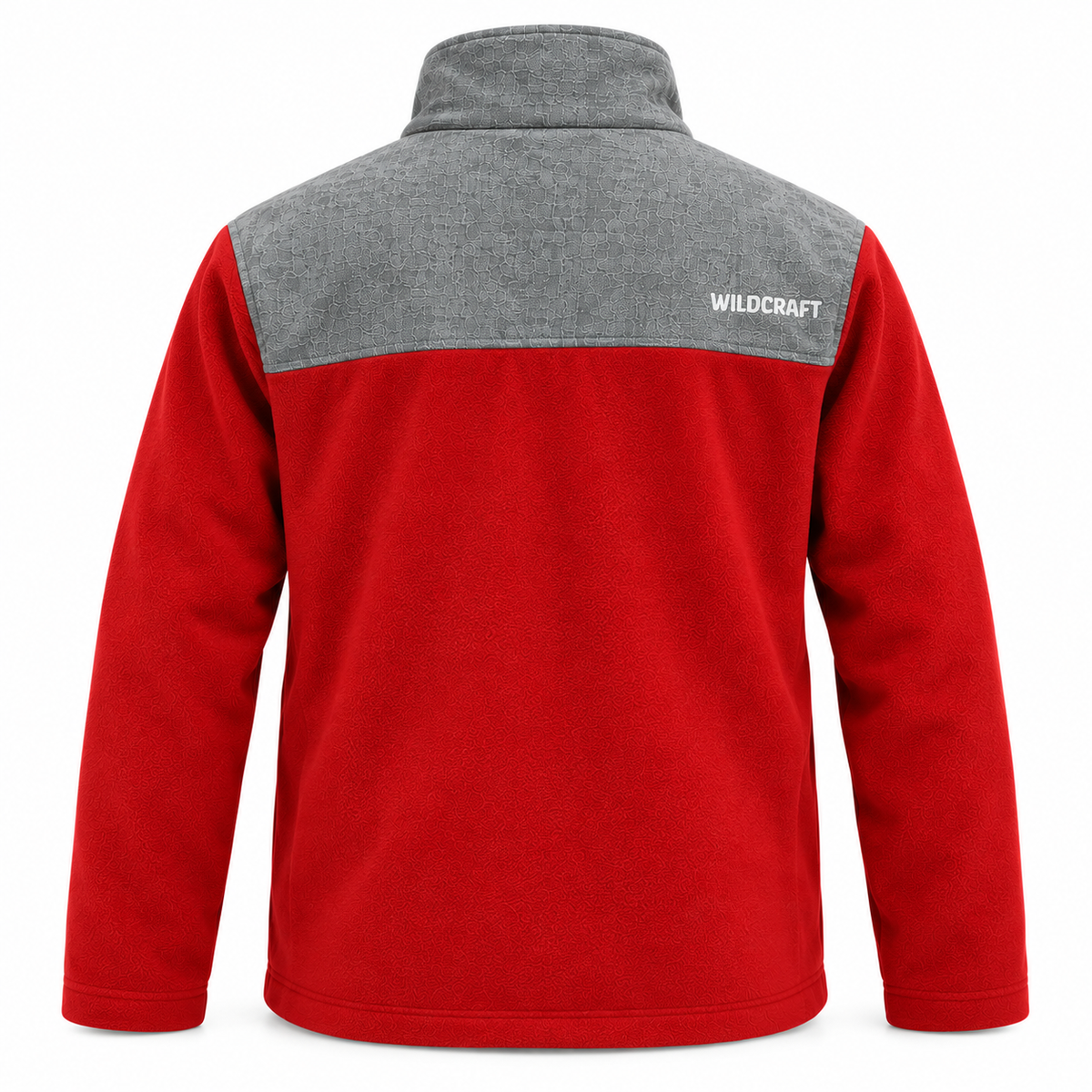 Wildcraft Men’s Red & Grey Fleece Jacket