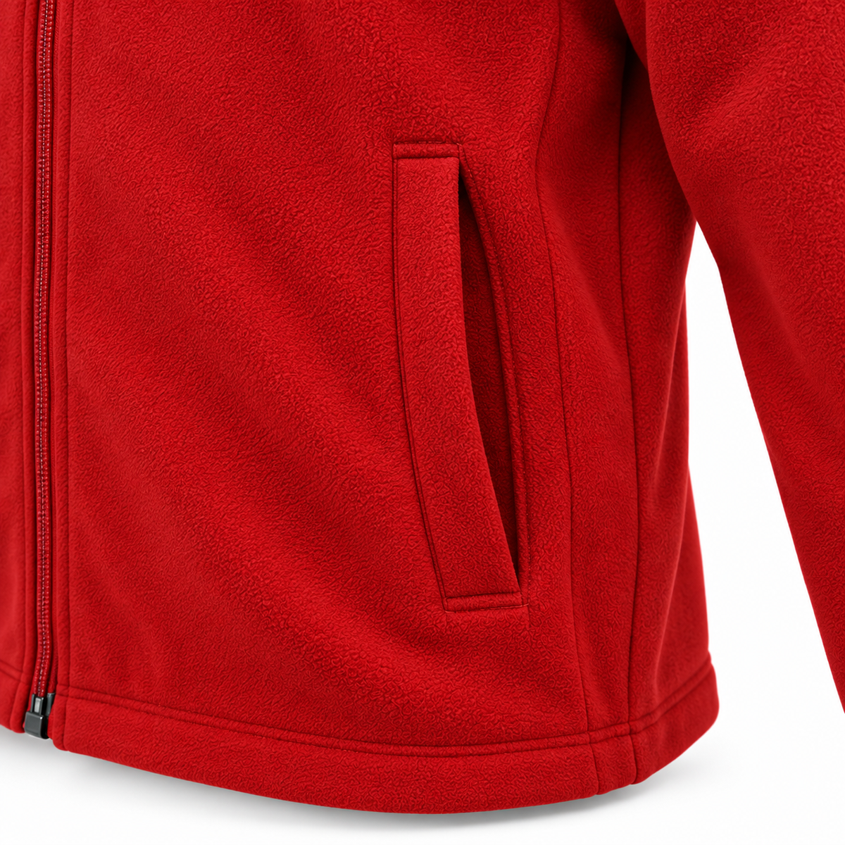 Wildcraft Men’s Red & Grey Fleece Jacket