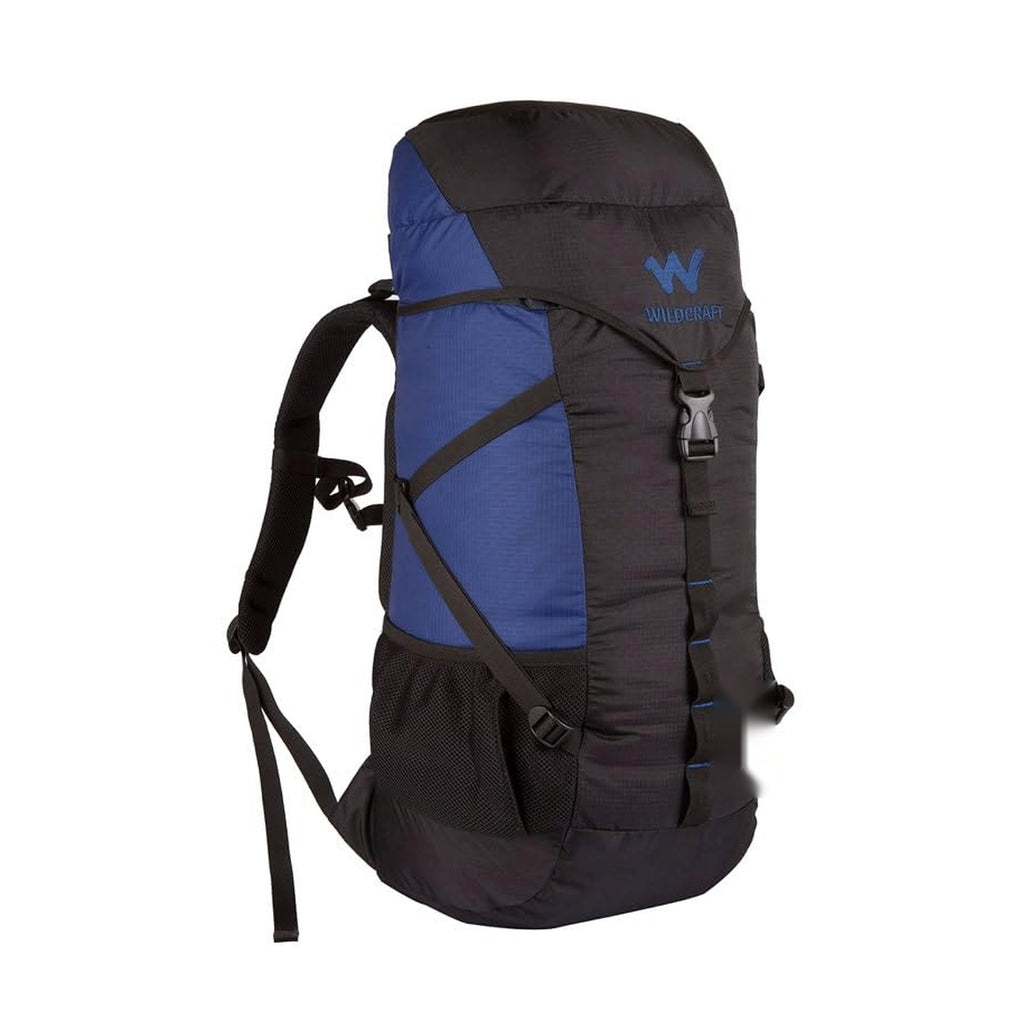 Wildcraft Acosta Hiking Backpack – Black & Blue (45 Litres)